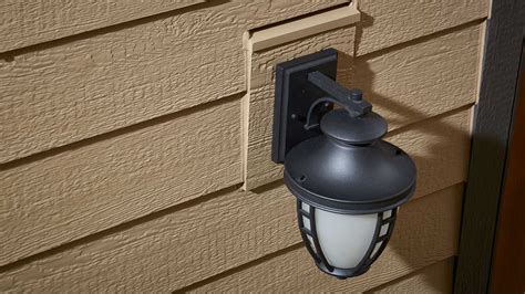 electrical mounting box for exterior lighting|outdoor light mounting plate siding.